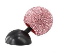 Cubierta para palanca de mando de arranque de un botón de diamantes de imitación para automóviles que mejoran el estilo interior y la experiencia de conducción (rosa)