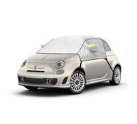 Cubierta para Parabrisas Compatible con Fiat 500, Plateado Parasol para Ventana Delantera, Bloquea Los Rayos UV, Resistente a la Intemperie, Mantiene EI Vehículo Fresco