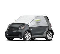 Cubierta para Parabrisas Compatible con Smart Fortwo, Plateado Parasol para Ventana Delantera, Bloquea Los Rayos UV, Resistente a la Intemperie, Mantiene EI Vehículo Fresco
