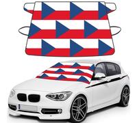 Cubierta para parabrisas de coche con la bandera de la República Checa para hielo y nieve, cubierta de nieve para parabrisas de alta calidad, protección solar, ajuste universal para todas las
