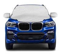 Cubierta para parabrisas de coche, cubierta magnética para nieve con 3 imanes ocultos, protección contra hielo UV y nieve, cubierta para parabrisas de coche con cubierta de espejo lateral, protector
