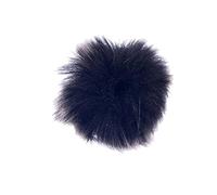 Cubierta para parabrisas de micrófono de solapa de piel sintética negra de 5 mm, reduce el ruido del viento, ajuste elástico, pelo acústicamente transparente, para grabación al aire libre, usuarios de