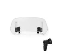 Cubierta para Parabrisas De Motocicleta para Kymco Agility 125 Downtown 2017 Extensión De Deflector Viento (Spoiler) Fijación por Abrazadera Delantero Deflector Viento(Claro,X-4)