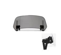 Cubierta para Parabrisas De Motocicleta para Kymco Agility 125 Downtown 2017 Extensión De Deflector Viento (Spoiler) Fijación por Abrazadera Delantero Deflector Viento(Titanio,X-3)