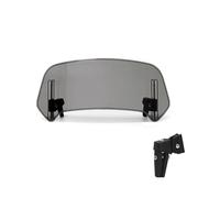 Cubierta para Parabrisas De Motocicleta para Kymco Agility 125 Downtown 2017 Extensión De Deflector Viento (Spoiler) Fijación por Abrazadera Delantero Deflector Viento(Titanio,X-6)