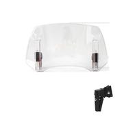 Cubierta para Parabrisas De Motocicleta para Kymco Agility 125 Downtown 2017 Extensión De Deflector Viento (Spoiler) Fijación por Abrazadera Delantero Deflector Viento(Claro,X-5)