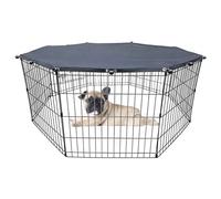 Cubierta para Parque para Perros, Jaula UniversalOctogonal para Tienda De Campaña para Animales Pequeños con Tapa A Prueba De Sol/Lluvia, Parque Portátil para Perros Y Gatos para Exteriores Mesh