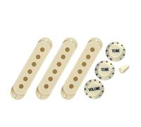 Cubierta para pastilla de guitarra eléctrica con perilla de control de tono, cubiertas de bobina única, 1 volúmenes, 2 tonos, perillas, interruptores, cubierta vintage de repuesto