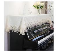 Cubierta para piano, cubierta antipolvo, protectora piano electrónico, teclado de vertical, estilo europeo, lujo, elegante, princesa encaje, linda y gruesa a prueba polvo E 80 * 210cm
