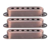 Cubierta para Pickup Individual de Latón, Accesorios para Guitarra Eléctrica ST SQ, Set de 3 Tamaños 48mm 50mm 52mm - Durable, Fácil Instalación, Ideal para Reemplazo y (Bronce Púrpura)