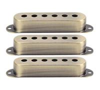 Cubierta para Pickup Individual de Latón, Accesorios para Guitarra Eléctrica ST SQ, Set de 3 Tamaños 48mm 50mm 52mm - Durable, Fácil Instalación, Ideal para Reemplazo y (Bronce)