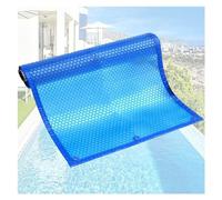 Cubierta para Piscina, Cubiertas rectangulares para Piscinas elevadas y enterradas, Manta Solar Blue Bubble, Lona de retención de Calor de 16 milésimas de Pulgada de Grosor con Ojales y Bord