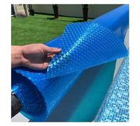 Cubierta para Piscina, Cubiertas solares Anchas de 3,6 a 7,6 Metros para Piscinas elevadas y enterradas: Manta Aislante térmica, Lona Flotante Antipolvo, película de Burbujas de PE, Protecci