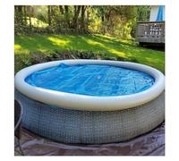Cubierta para Piscina, Manta Solar para Piscinas inflables de 7 pies, Piscinas Redondas elevadas/enterradas, jacuzzis, spas, película de Burbujas Que retiene el Calor, Lona Flotante para PIS