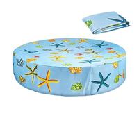 Cubierta para Piscina Plegable Impermeable con Cordón | Cubierta Protectora para Bañera de Mascotas para Uso Exterior en Jardín Patio Playa Vacaciones Verano