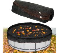 Cubierta para Piscina Redonda Antihojas, Malla HDPE con Ojales, 4,5-10 m | Lona para piscina de malla fina permeable al agua, con borde reforzado y ojales metálicos resistentes al óxido(4.7m/15.4FT)