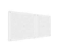 Cubierta para placa de vitrocerámica, protección contra salpicaduras, 70 x 52 cm, 2 piezas, cristal esmerilado, 30 + 40 x 52 cm