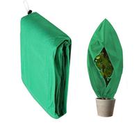 Cubierta para plantas al aire libre, manta transpirable de invierno cálida para arbustos con cordón, bolsa protectora para plantas, para verduras, árboles pequeños, tomates, bonsái, cítricos
