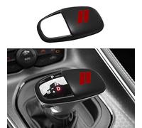 Cubierta para pomo de palanca de cambios para Dodge Charger Accesorios 2015-2023 Challenger 2015-2023 2024 Durango 2016-2025 ABS Interior Shell Inserto Decoración Protector de palanca de cambios (rojo