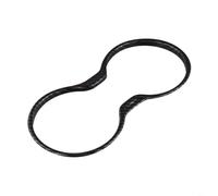 Cubierta para portavasos | para Jeep | para Compass 2017 | para panel decorativo interior grande | Accesorio de consola de tablero estilo fibra de carbono ABS