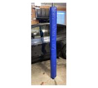 Cubierta para postes de sótano, color negro, blanco y azul, acolchado anticolisión para pilares de 2, 3, 4, 5, 6, 7, 8, 9 y 10 pulgadas, almohadillas personalizadas para aros de baloncesto, almohadi