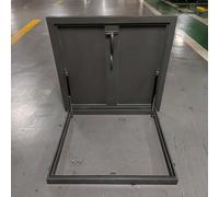 Cubierta para pozo de luz de acero galvanizado de 30 x 36 pulgadas, impermeable, para sótano, puerta de seguridad al aire libre, diseño sellado para una máxima protección