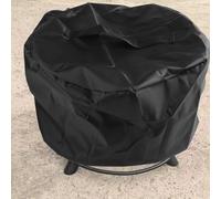 Cubierta para quemador de fuego, escudo de refugio resistente al viento para estufa al aire libre, protector protector impermeable para quemador de brasero de jardín y patio (S)