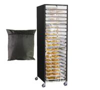 Cubierta Para Rack De Cocina Protección Impermeable y Antipolvo con Ventana | Cubierta Para Rack De Panadero Para Hogar Diario Interior Exterior Restaurante Y