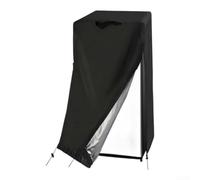 Cubierta para refrigerador al aire libre, resistente 420D Oxford, protector para congelador vertical, protector solar para mini nevera, negro, 23 x 23 x 34 pulgadas (74 x 76 x 155 cm)