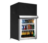 Cubierta para refrigerador al aire libre, tela Oxford 210D impermeable, protección para congeladores verticales con características de ventilación (negro, 56 x 58 x 86 cm)
