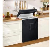 Cubierta para refrigerador para congelador de pecho de 3.5 pies cúbicos con concepto de ajuste a medida y tela resistente para una capacidad confiable de protección contra la intemperie (71 x 58 x 87