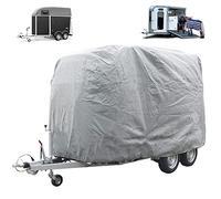 Cubierta para Remolque de Caballos, Cubierta de Remolque de Caballos, Tejido Oxford 420D Resistente a los Rayos UV (L355 x W185 x H225cm(L140 x W73 x H89in))