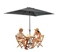 Cubierta para sombrilla de 200 x 300 cm, rectangular, resistente al agua | Techo de repuesto para sombrilla de terraza, jardín, cubierta, mercado, bahía, parques, camping, picnic, patio trasero