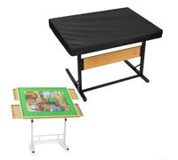 Cubierta para tablero de rompecabezas Oxford 400D para mesas de rompecabezas de 1500 piezas, cierre de cordón, resistente a derrames y cubierta protectora segura para mascotas (107 x 76 x 20 cm)