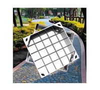 Cubierta para tanque séptico cuadrado de acero inoxidable 304, resistente, invisible, fácil instalación, alta capacidad de carga, uso al aire libre (80 x 80 cm)