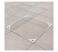 Cubierta para tanque séptico de acero inoxidable resistente de 12 a 24 pulgadas, marco de boca invisible y duradero, cubierta de drenaje para garaje, jardín, carreteras, gestión del agua de lluvia