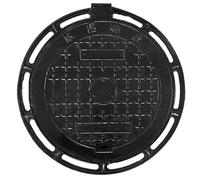 Cubierta para tanque séptico de hierro dúctil resistente, cubierta de drenaje duradera para exteriores, para patios, calzadas, aceras