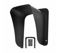 Cubierta Para Timbre Contra La Lluvia Protección Solar Exterior Control De Acceso Con Reconocimiento Facial Cubierta Protectora Integrada Para Máquina Gruesa Y Fácil De Instalar (negro)