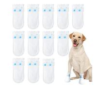 Cubierta para tirar para perros - 12 x zapatos de senderismo del pie para mascotas | Zapatos de senderismo para mascotas impermeables, correas dobles para un ajuste firme y botines