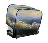 Cubierta para tostadora con diseño de diente de león, campo floral, montaña, paisaje, arte, tostadora, cubierta antipolvo para máquina de pan, pequeño electrodoméstico de cocina