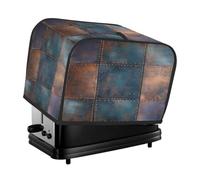 Cubierta para tostadora con textura de hierro Shabby Chic para 4 rebanadas, para máquina de pan, pequeños electrodomésticos de cocina