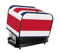 Cubierta para tostadora de 4 rebanadas con estampado de bandera de Costa Rica, a prueba de polvo, resistente al calor, protector de electrodomésticos de cocina