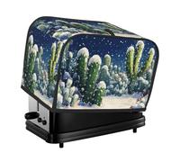 Cubierta para tostadora de cuento de hadas con diseño de paisaje nevado de invierno, 2 rebanadas, cubierta para electrodomésticos pequeños con bolsillos, protección contra el polvo y las huellas