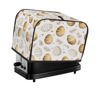Cubierta para tostadora de huevos dorados de primavera y Pascua, cubierta antipolvo para máquina de pan, pequeño electrodoméstico de cocina