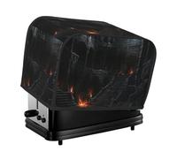 Cubierta para tostadora gótica de pared de castillo oscuro, 2 rebanadas, cubierta para electrodomésticos pequeños con bolsillos, protección contra el polvo y las huellas dactilares