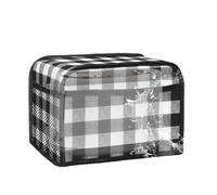 Cubierta para tostadora - Protector contra el polvo para pequeños electrodomésticos de cocina | para de 2 rebanadas con bolsillos, lavable a máquina, mantiene la tostadora limpia, alma