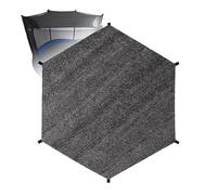 Cubierta Para Trampolín, 6 Barras Trampolín Red De Protección Solar, Cubierta De Tienda De Trampolín,Impermeable Accesorios Para Trampolines De Recreo Al Aire Libre(Size:8FT-6 Poles,Color:negro)