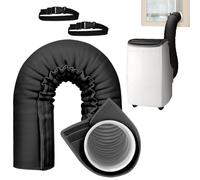 Cubierta para tubo de CA - Enrollamiento aislante para tubo de escape AC - Protector impermeable aislado para tuberías para interiores domésticos oficinas comerciales