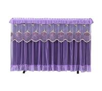 Cubierta Para Tv Protector de pantalla de Tv, cubierta curvada Universal de lujo for mesa, cubiertas antipolvo montadas en la pared, decoración de 32, 37 y 42 pulgadas(Purple,32INCH WIDE80xH55CM)