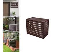 Cubierta para unidad de aire acondicionado al aire libre y estante multifuncional para plantas de aluminio para aire acondicionado, valla anticorrosión, cubierta de bomba de calor, 100 x 70 x 50 cm